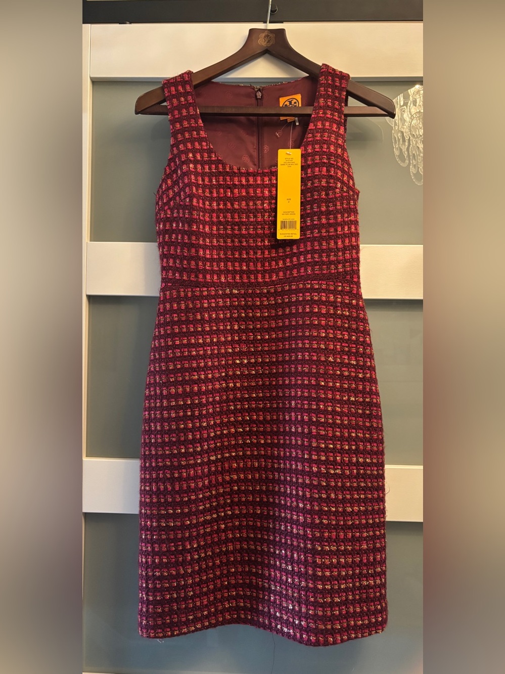 Tory Burch Victory Tweed Dress Size 2 New With Tags